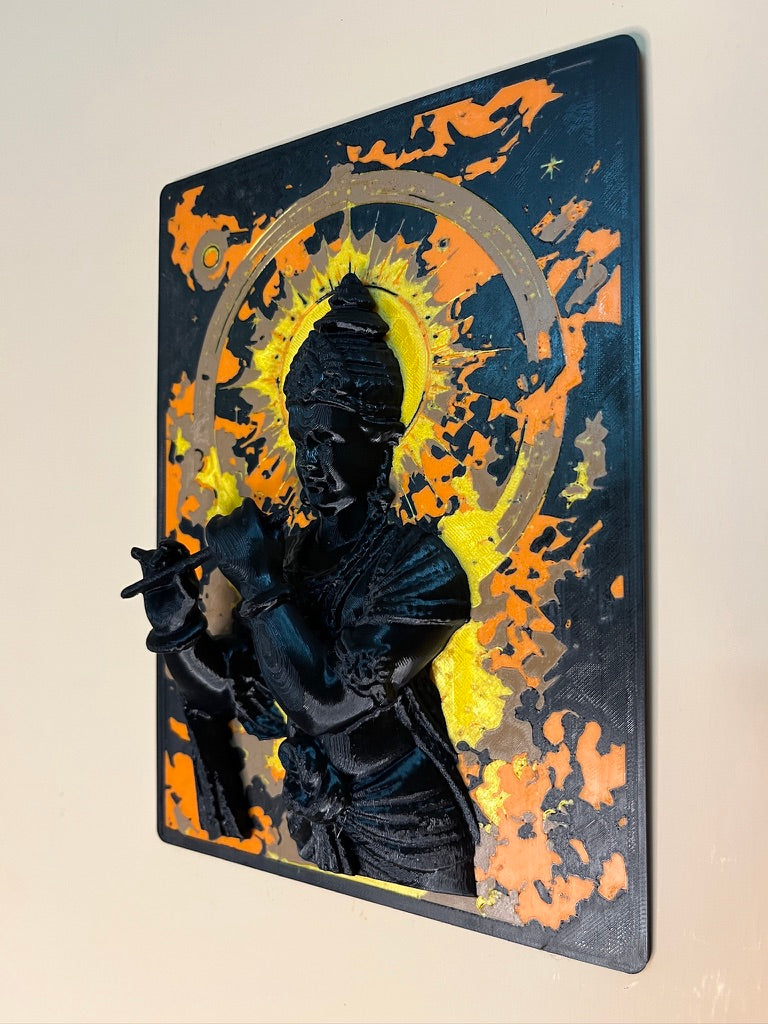 Lord Krishna 3D Wall Poster