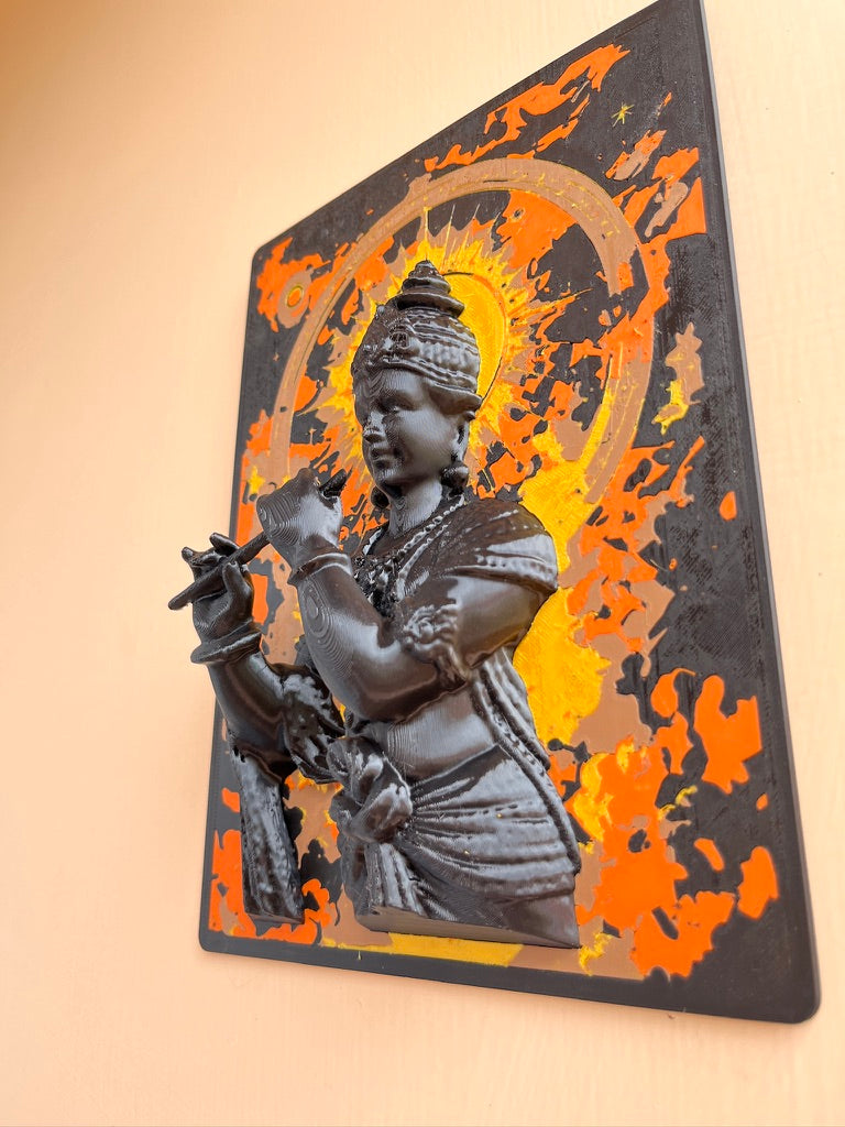Lord Krishna 3D Wall Poster