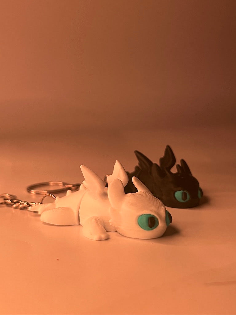 Night Fury - Light Fury Combo Keychains