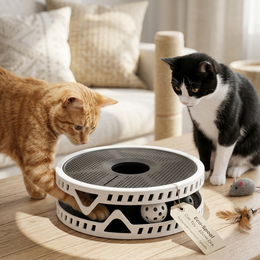 Eco-Spool Interactive Cat Track Toy
