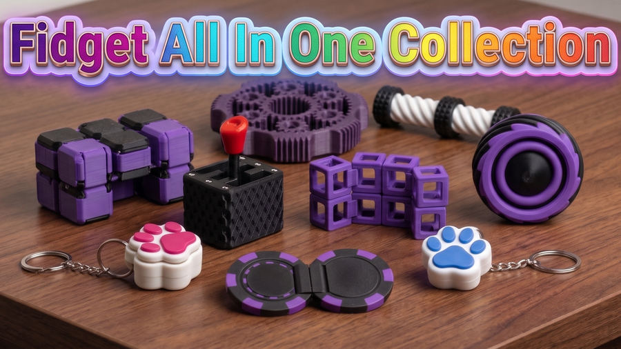 All In 1 Fidget Pack (9 Fidget Toys)
