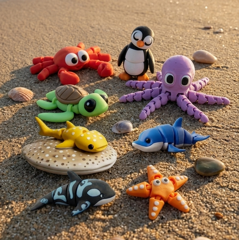 Ocean Collection (8 Mini toys) 🌊
